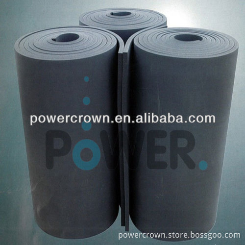 PVC closed cell flexible rubber foam thermal insulation sheet black